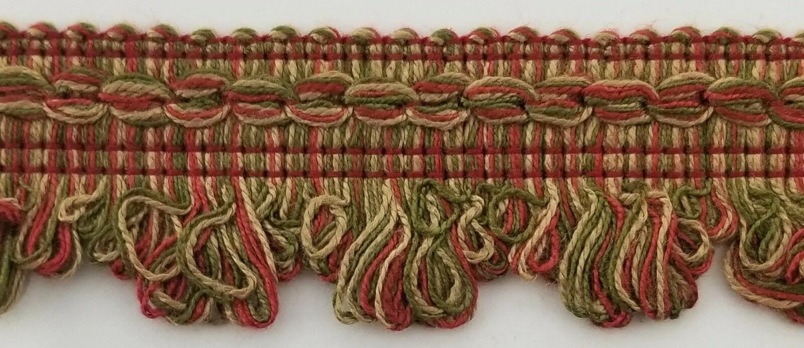 1-1/4" Decorative Scalloped Loop Fringe Trim - Many Color Options! 10 YARDS!