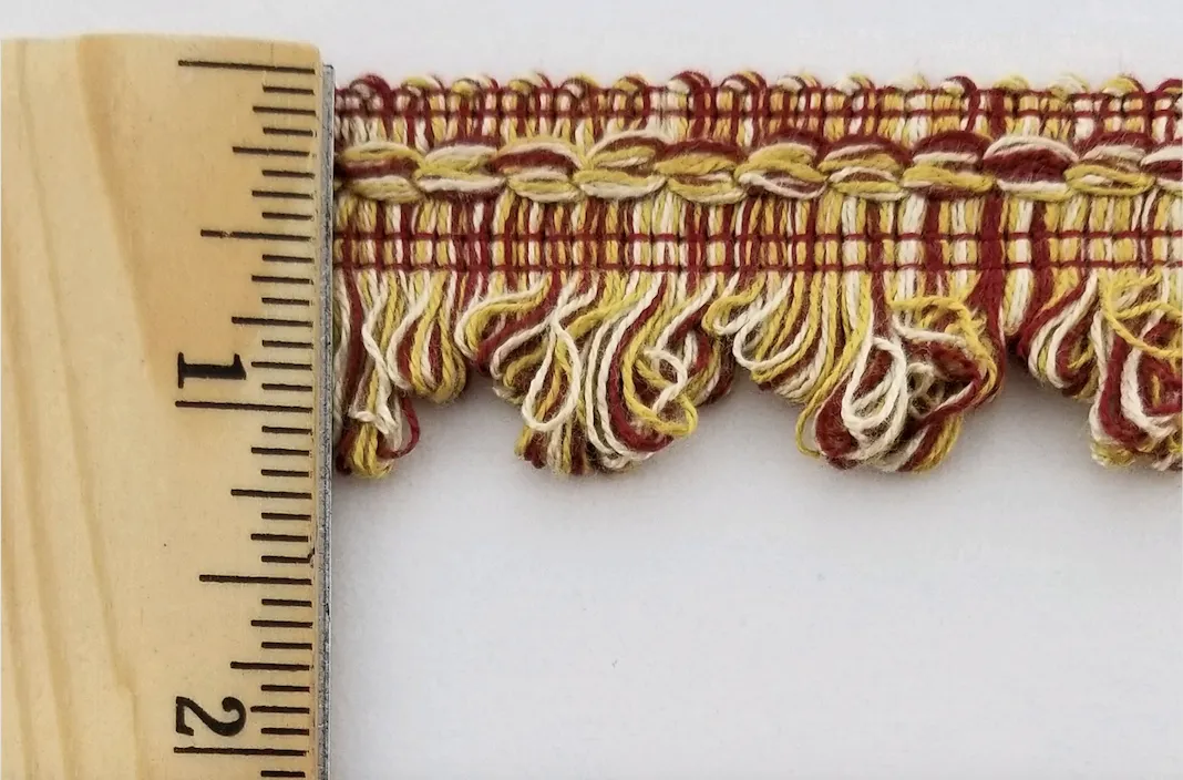 1-1/4" Decorative Scalloped Loop Fringe Trim - Many Color Options! 10 YARDS!