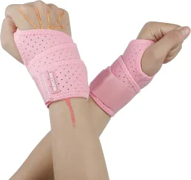 2 Pack Copper Wrist Brace for Carpal Tunnel, Upgraded Compression Wrist Support Brace for Day Night Support, Adjustable Wrist Wraps for Arthritis Tendonitis Pain Relief, Sport, Both Hands