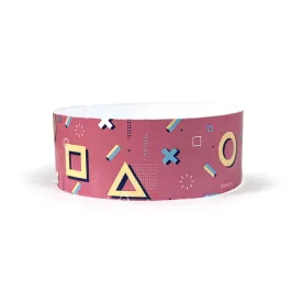 90's | Full Color Tyvek Wristbands