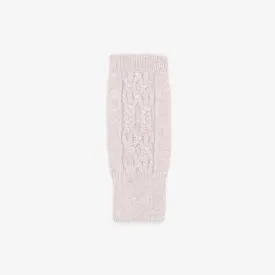 Antler - Wool Cable Fingerless Gloves - Pink