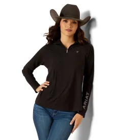 Ariat Ladies Laguna 2.0 Black Quarter Zip Top 10052116