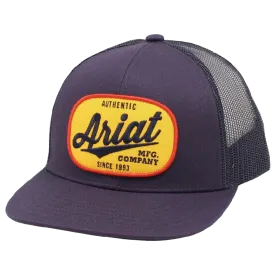 Ariat M&F Blue Rubber Yellow Oval Patch Cap