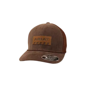 Ariat M&F Brow Mesh Leather Logo Patch Cap