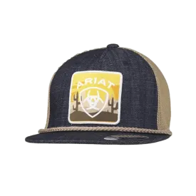 Ariat M&F Flex Fit 110 Cactus and Sunset Patch Logo Cap