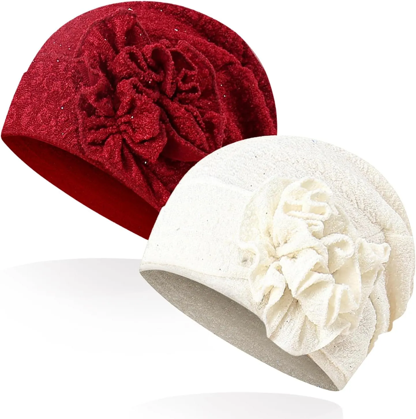 AZJ Women Chemo Turban Headwear Slouchy Chemo Cap for Women Soft Cancer Hats Beanie Hats