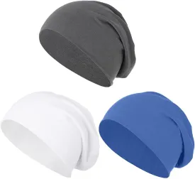 Bohend Bohemian Beanie Hats Headwear Cap Stretch Non Slip Bandanas Sleep Turbans Hats for Women Men Close top Head Covering