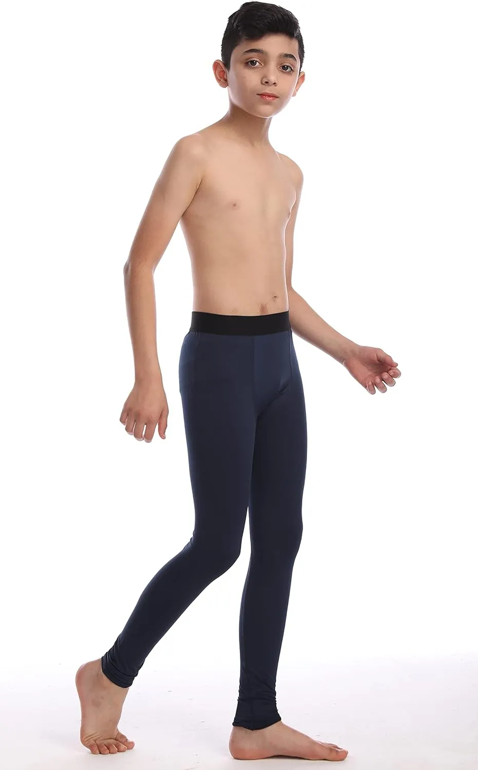 Boys Compression Pants Base Layers Soccer Hockey Tights Athletic Leggings Thermal for Kids