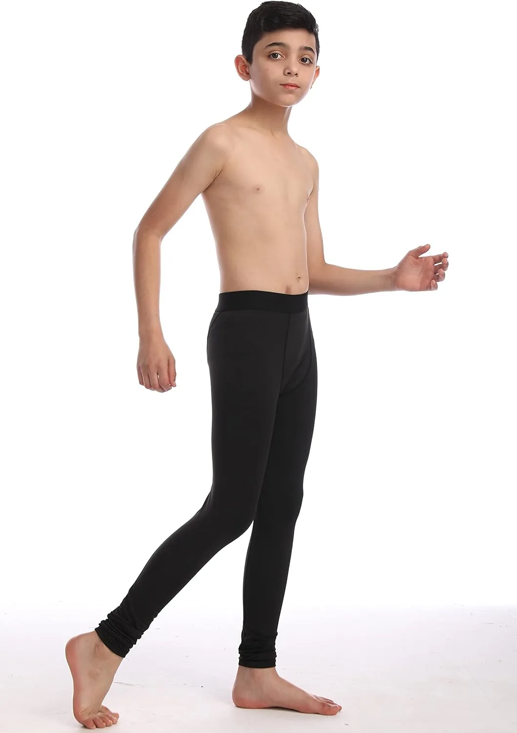 Boys Compression Pants Base Layers Soccer Hockey Tights Athletic Leggings Thermal for Kids