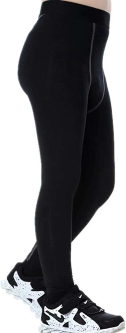 Boys Compression Pants Base Layers Soccer Hockey Tights Athletic Leggings Thermal for Kids