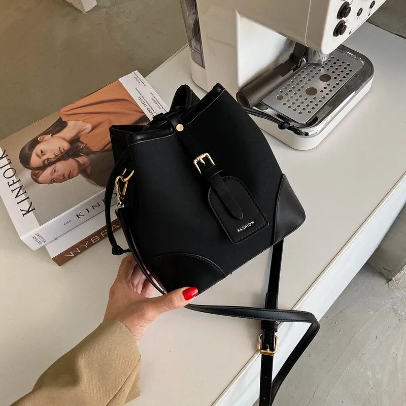 Christmas Gift Bags For Women 2021 Newest Luxury Handbags Trendy Leather Bucket Bag Ladies Cat Bow-Knot Pattern Messenger Shoulder Bag Hot Sale