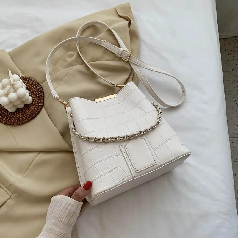 Christmas Gift Bags For Women 2021 Newest Luxury Handbags Trendy Leather Bucket Bag Ladies Cat Bow-Knot Pattern Messenger Shoulder Bag Hot Sale