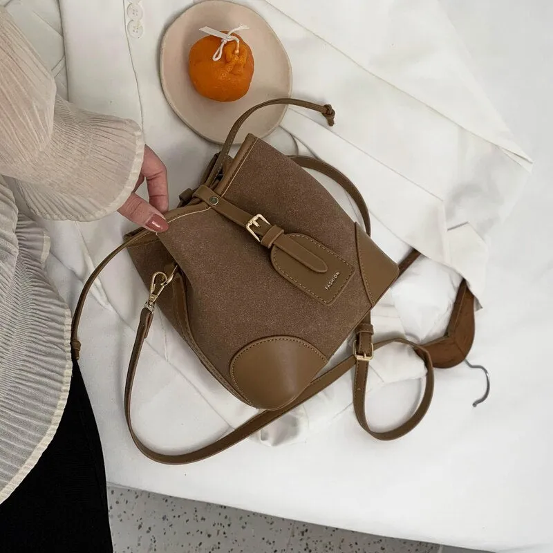 Christmas Gift Bags For Women 2021 Newest Luxury Handbags Trendy Leather Bucket Bag Ladies Cat Bow-Knot Pattern Messenger Shoulder Bag Hot Sale