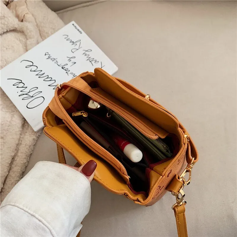 Christmas Gift Bags For Women 2021 Newest Luxury Handbags Trendy Leather Bucket Bag Ladies Cat Bow-Knot Pattern Messenger Shoulder Bag Hot Sale
