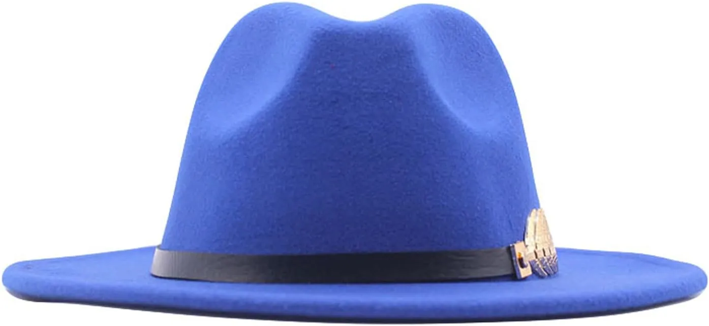 Classic Western Retro Felt Cowboy Cowgirl Hat for Women Men Cowboy Hat with Wide Brim Belt Clothes Accessory for Adults