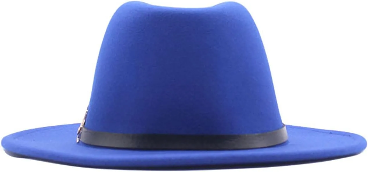 Classic Western Retro Felt Cowboy Cowgirl Hat for Women Men Cowboy Hat with Wide Brim Belt Clothes Accessory for Adults