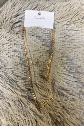 Complex Chains Layered Necklace