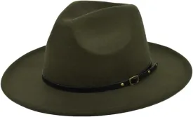 Dcvmvmn Women Men Jazz Hat Fedoras Hats Wide Brim Fedora Hat