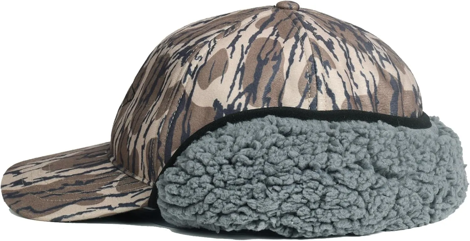 EDTREK Windproof and Waterproof Winter Hat with Sherpa Lined Ear Flap - Ultra Performance Blaze Orange and Camo Hunting Hat