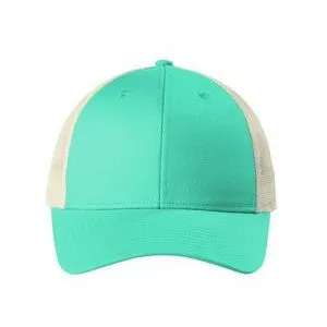 EMBROIDERED Port Authority® Low-Profile Snapback Trucker Cap