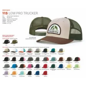 EMBROIDERED Richardson® Casual Structured Snapback Trucker Cap