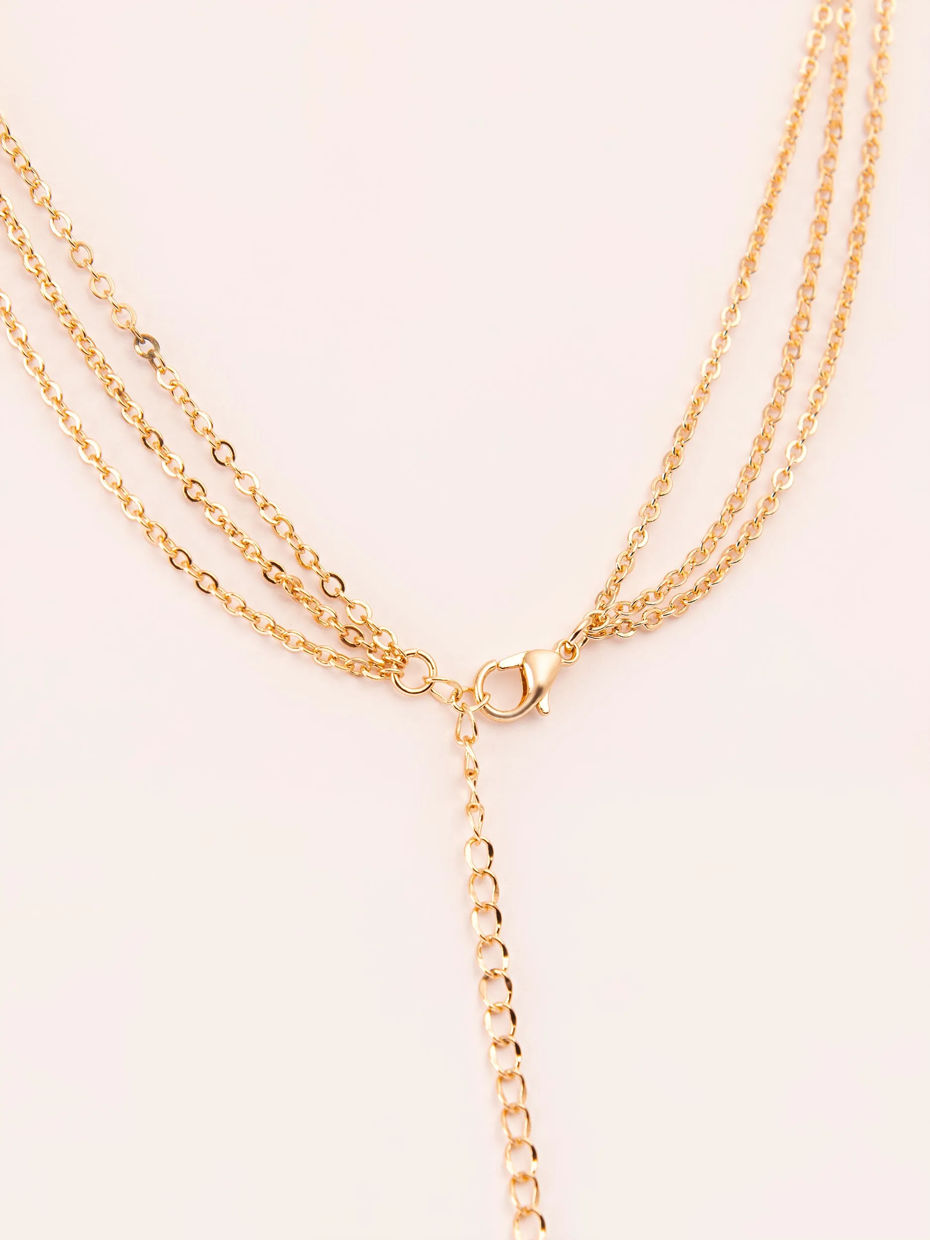 Ferozi Pendant Layered Necklace