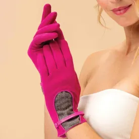 Fuchsia Genevieve Gloves {clearance}