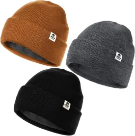 FURTALK Baby Beanie Fleece Lined Toddler Winter Hat Boys Girls Knit Warm Beanies Kids Ski Hats for 0-8 Years