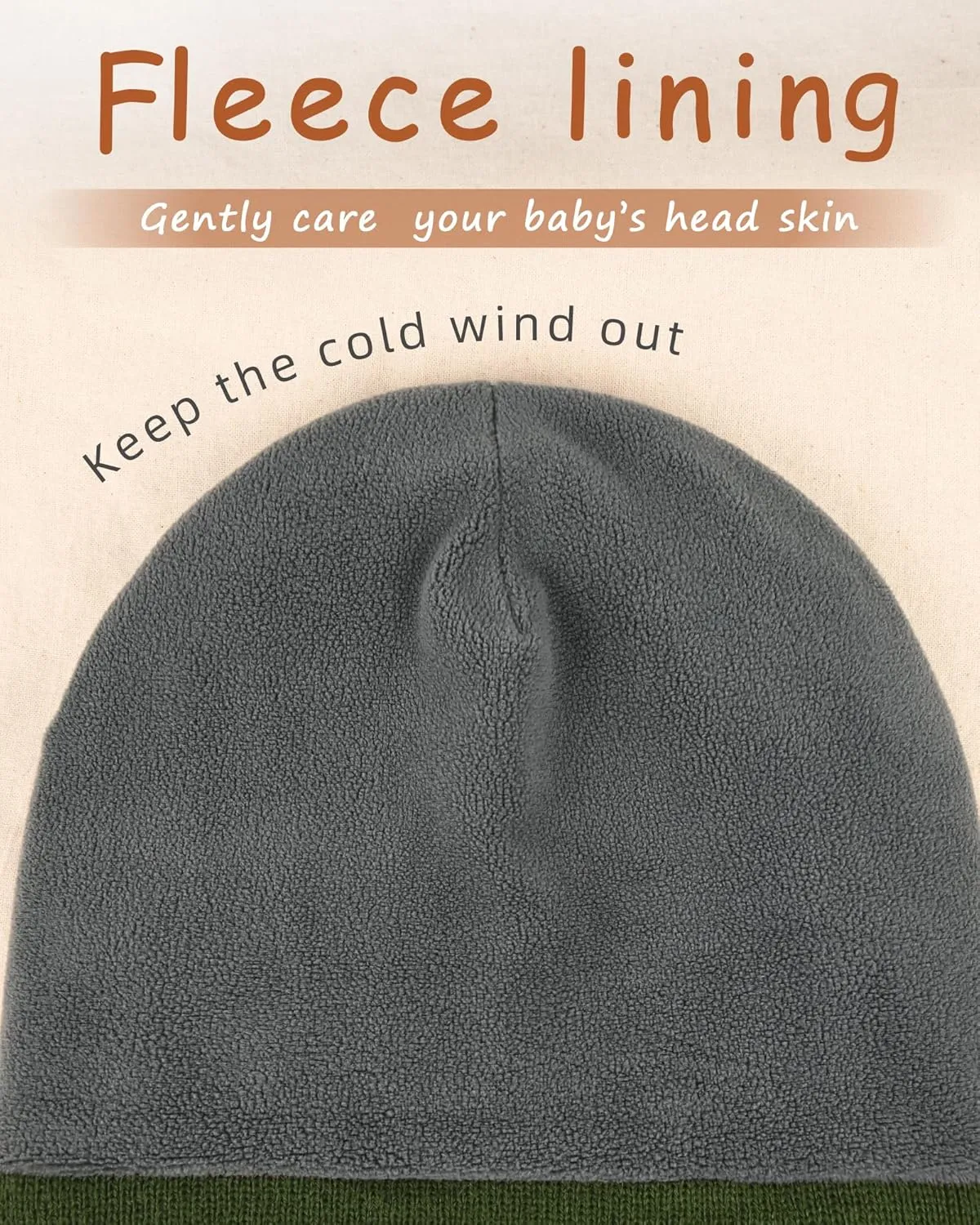 FURTALK Baby Beanie Fleece Lined Toddler Winter Hat Boys Girls Knit Warm Beanies Kids Ski Hats for 0-8 Years