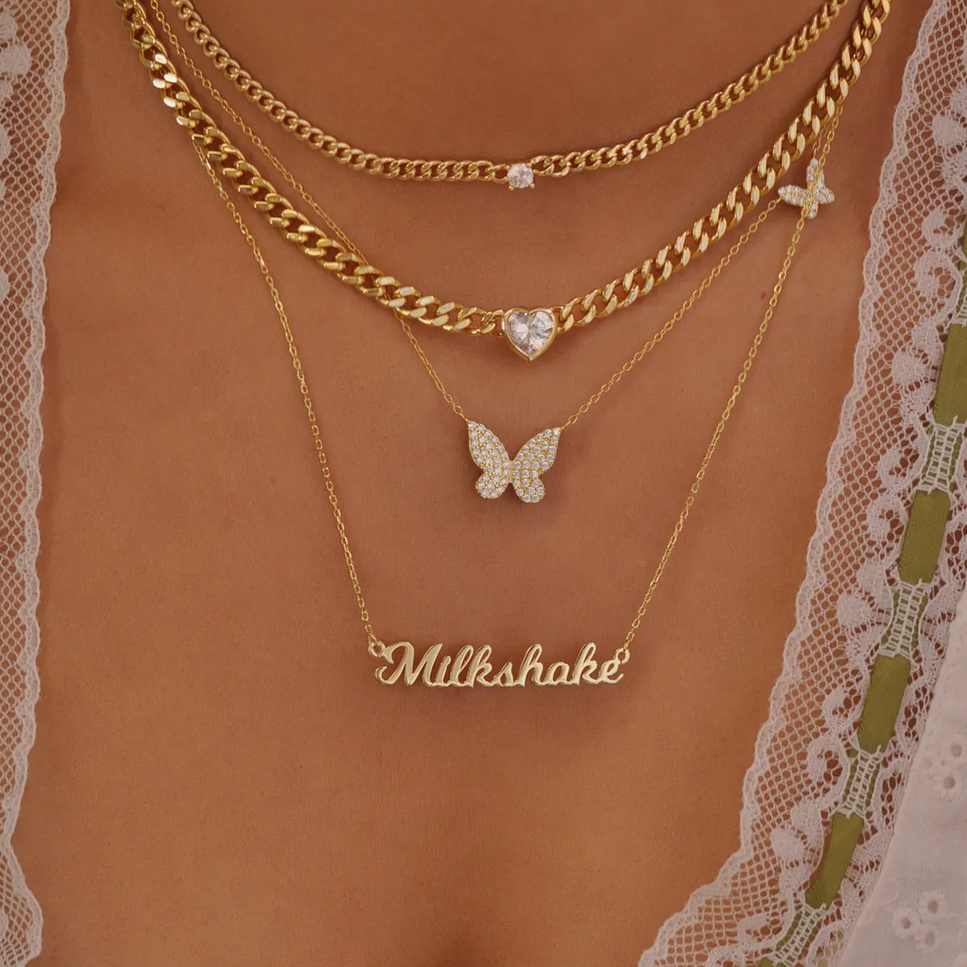 Heart Cuban Necklace