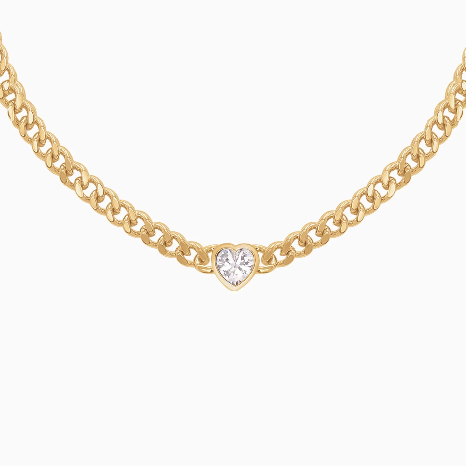 Heart Cuban Necklace