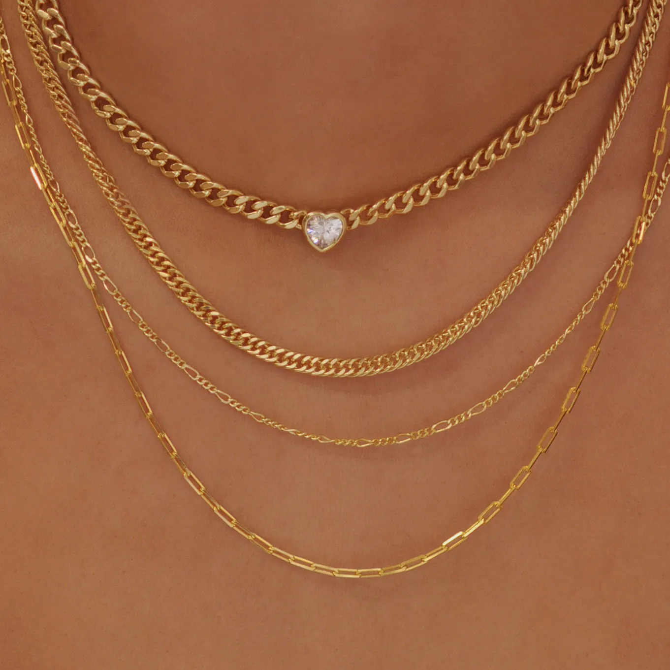 Heart Cuban Necklace