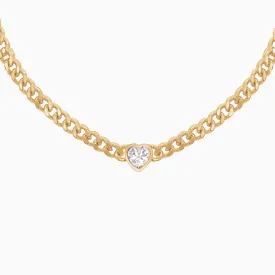 Heart Cuban Necklace