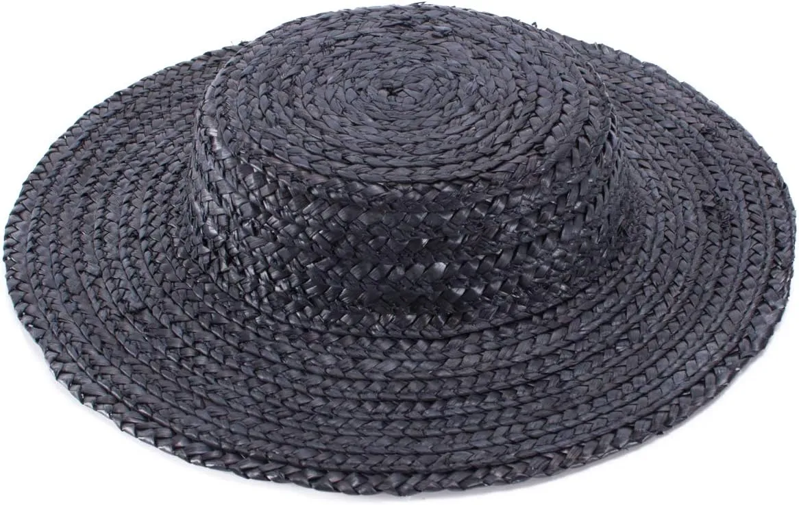 Lawliet Solid Color Straw Stripe Mini Top Hat Craft Supply Fascinator Base Boater Cap A224
