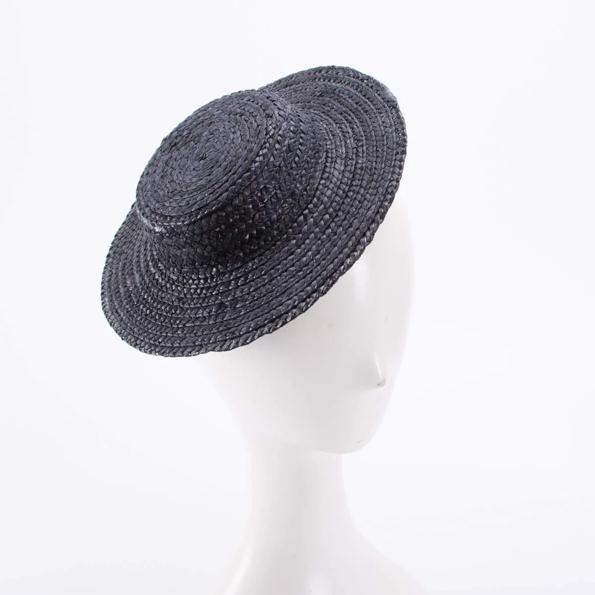 Lawliet Solid Color Straw Stripe Mini Top Hat Craft Supply Fascinator Base Boater Cap A224