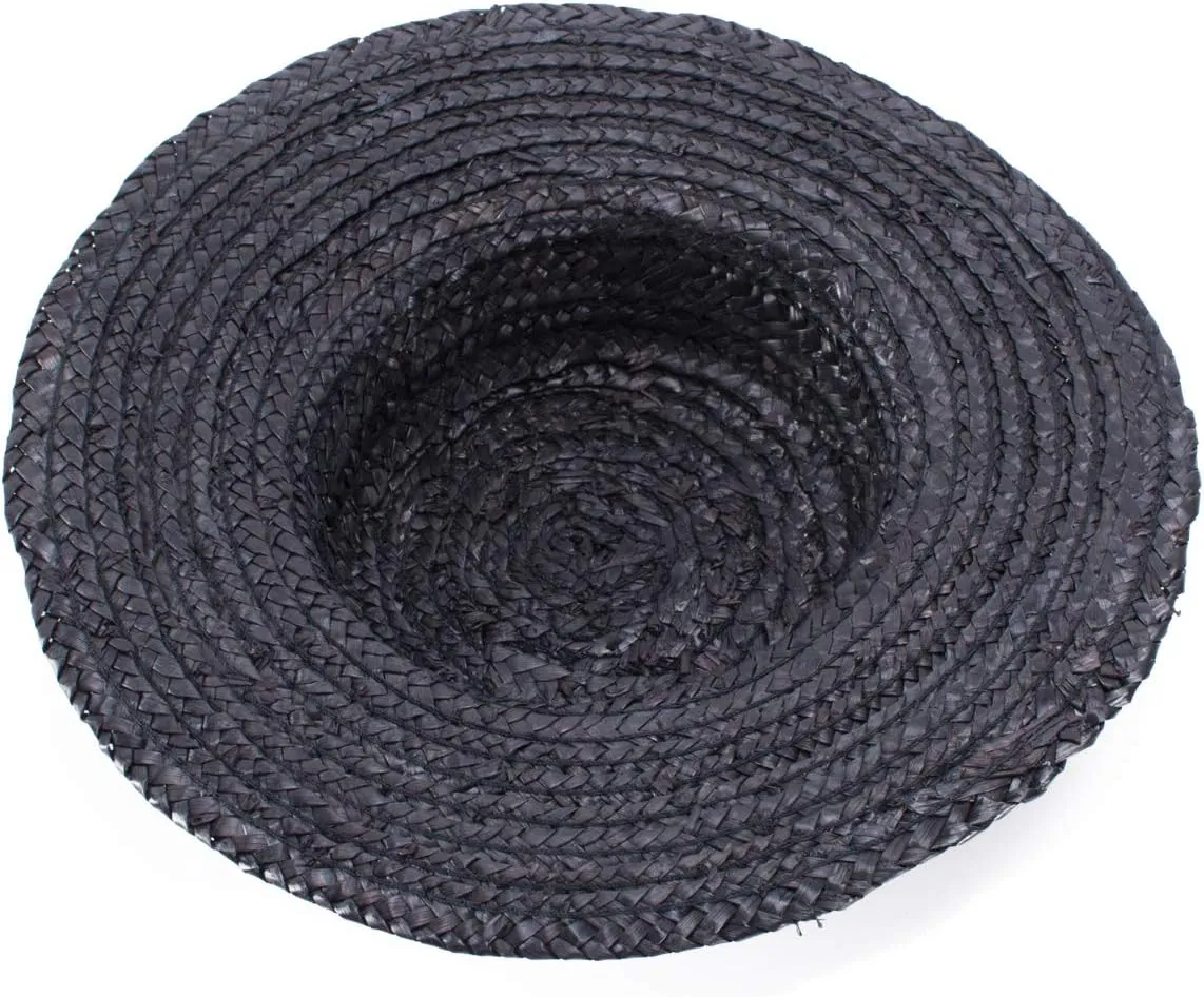 Lawliet Solid Color Straw Stripe Mini Top Hat Craft Supply Fascinator Base Boater Cap A224