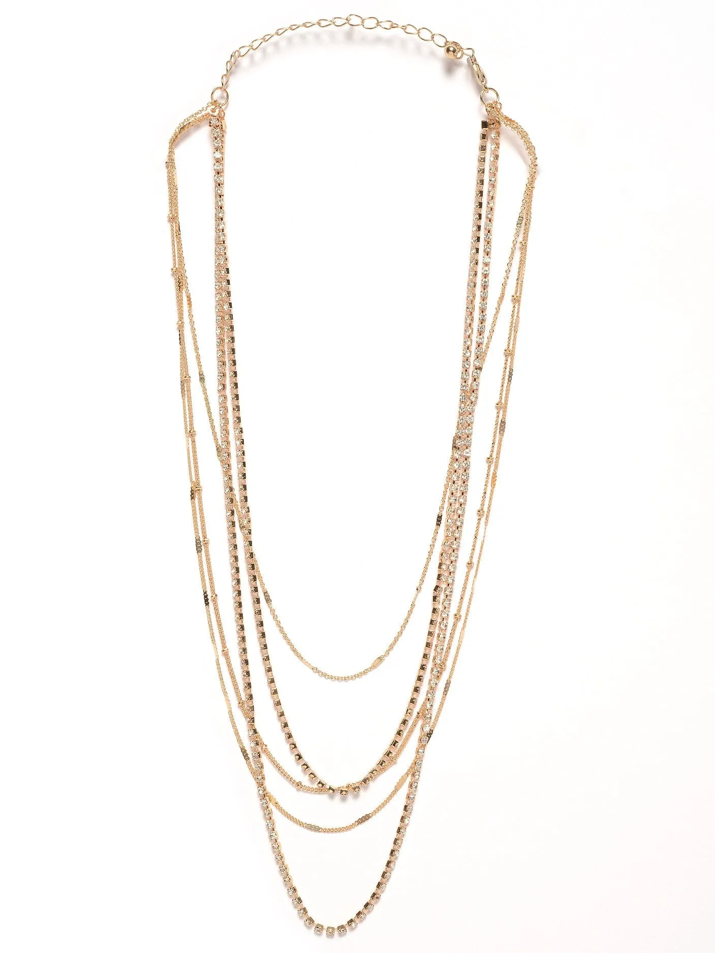 Layered Rhinestone Necklace