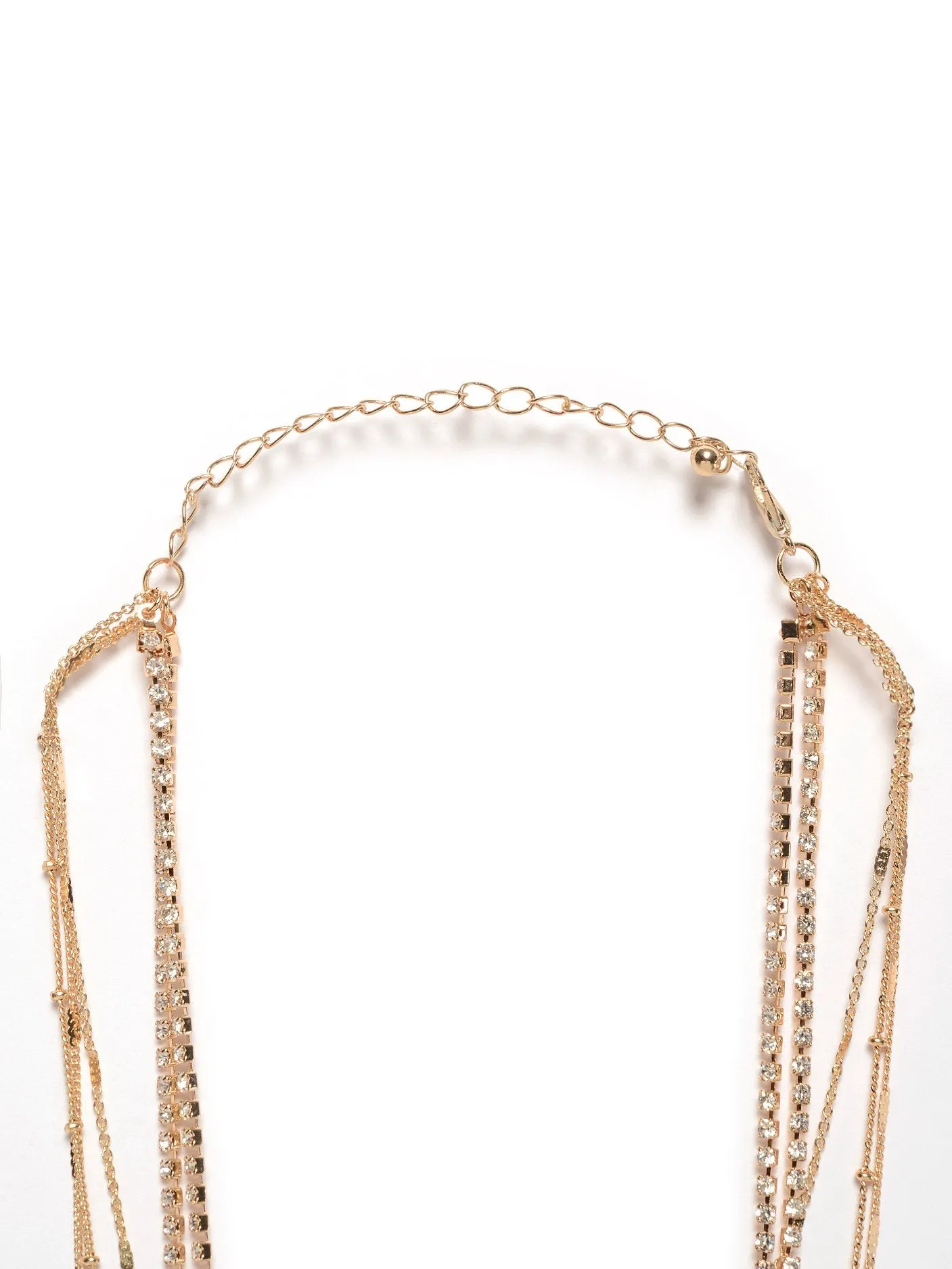 Layered Rhinestone Necklace