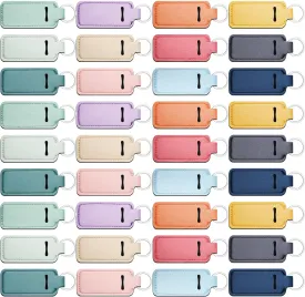 Lip Balm Gloss Holder Keychain Lipstick Keychain Holder Sleeve Pouch Colorful Cute Bag Accessories Gift Women