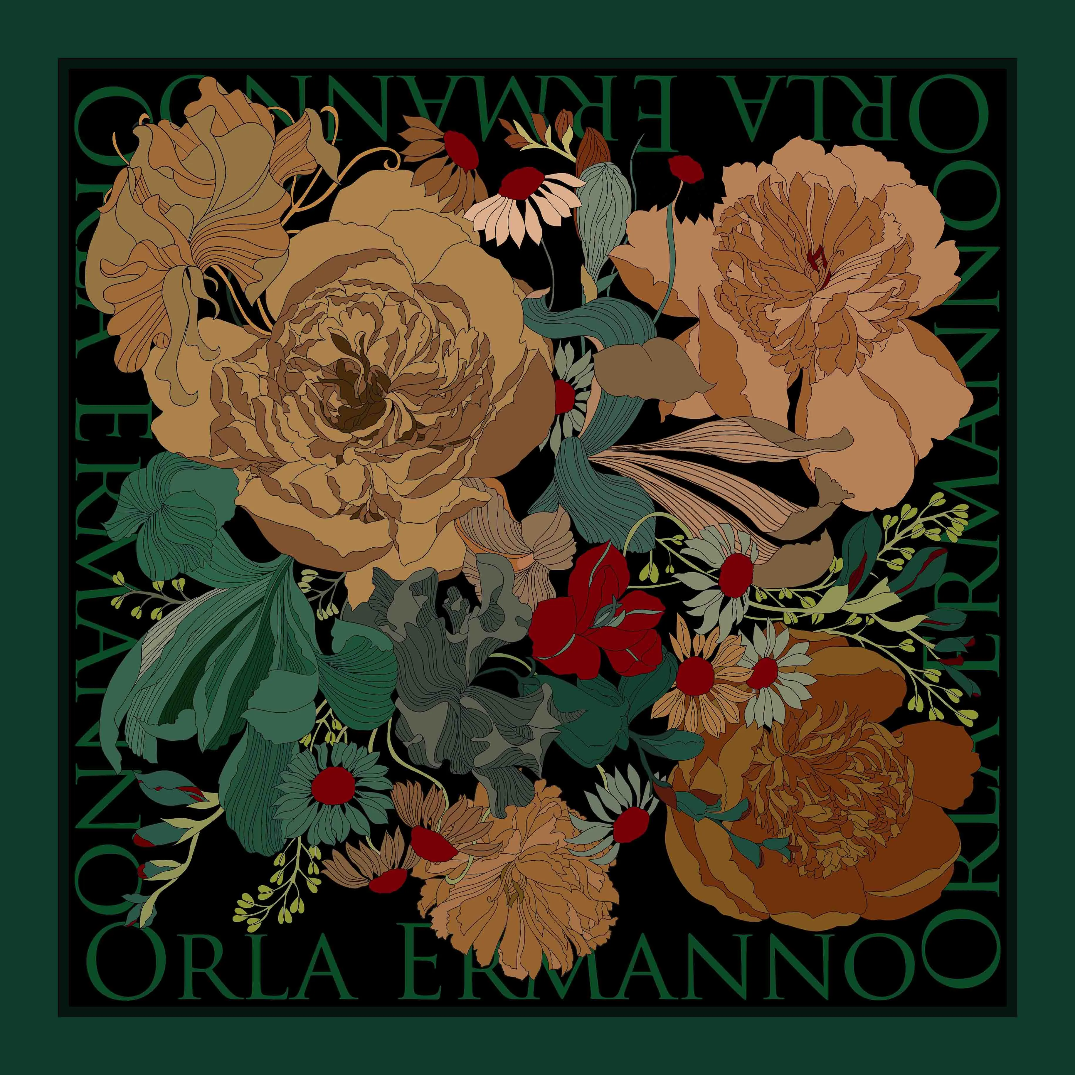 Orla Ermanno Unfurled Forest Green OE384-3 90cm