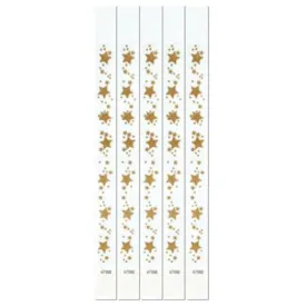 Pattern Wristbands Gold Stars (100/Pkg)