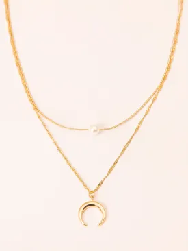 Pearl Crescent Necklace