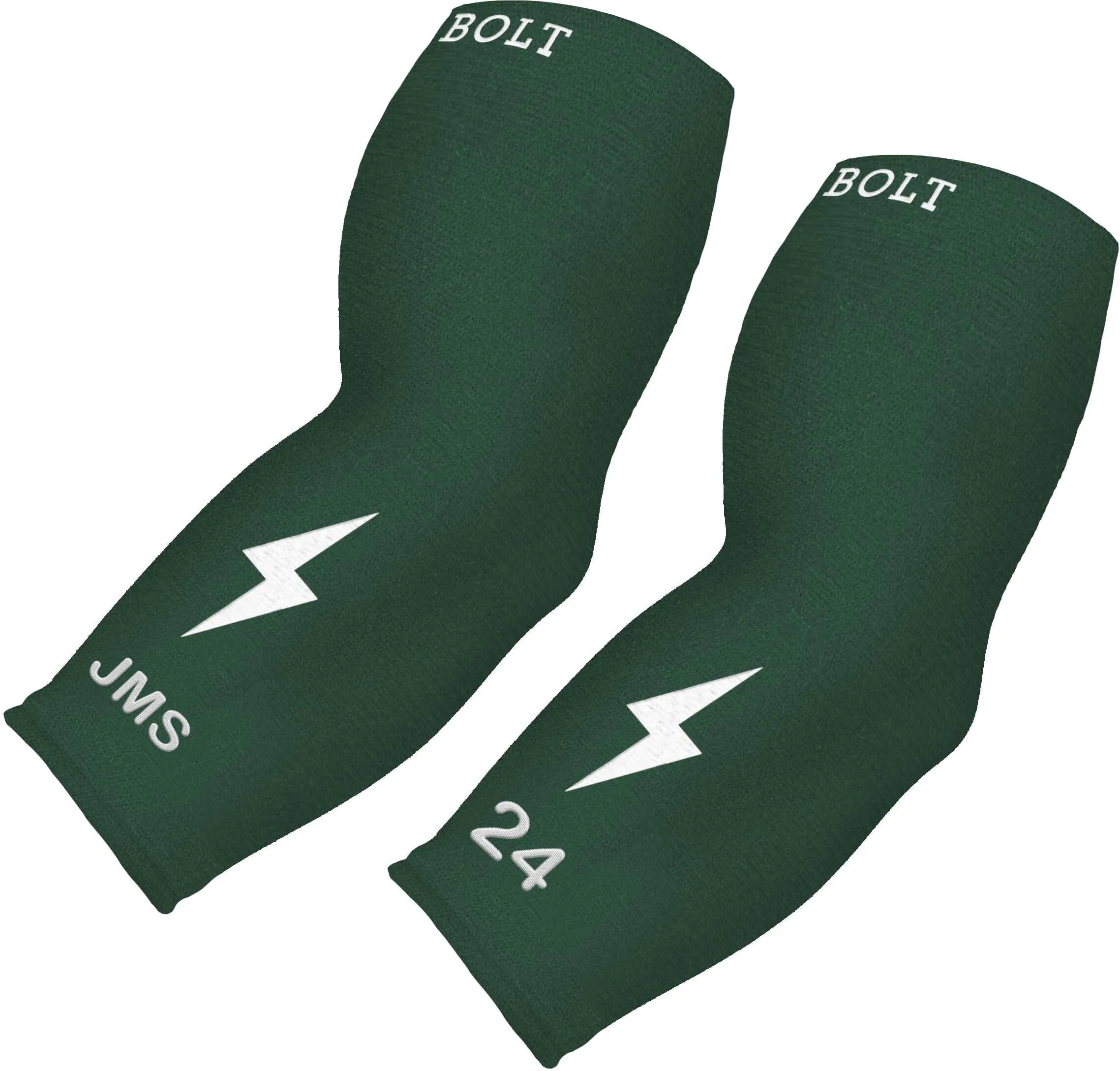 Personalized BRUCE BOLT Graduated Compression Premium 3/4 Arm Sleeve - GREEN