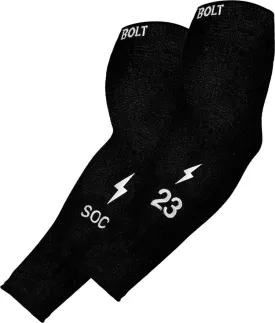 Personalized BRUCE BOLT Graduated Compression Premium Arm Sleeve - BLACK