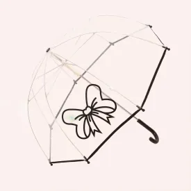 Pluie Pluie Girls R2U - BK  Transparent Umbrella with Black Trim