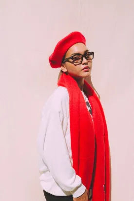 Poppy Red Scarf