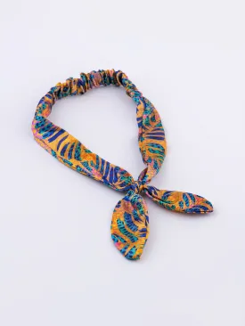 Printed Silk Looped Hairband