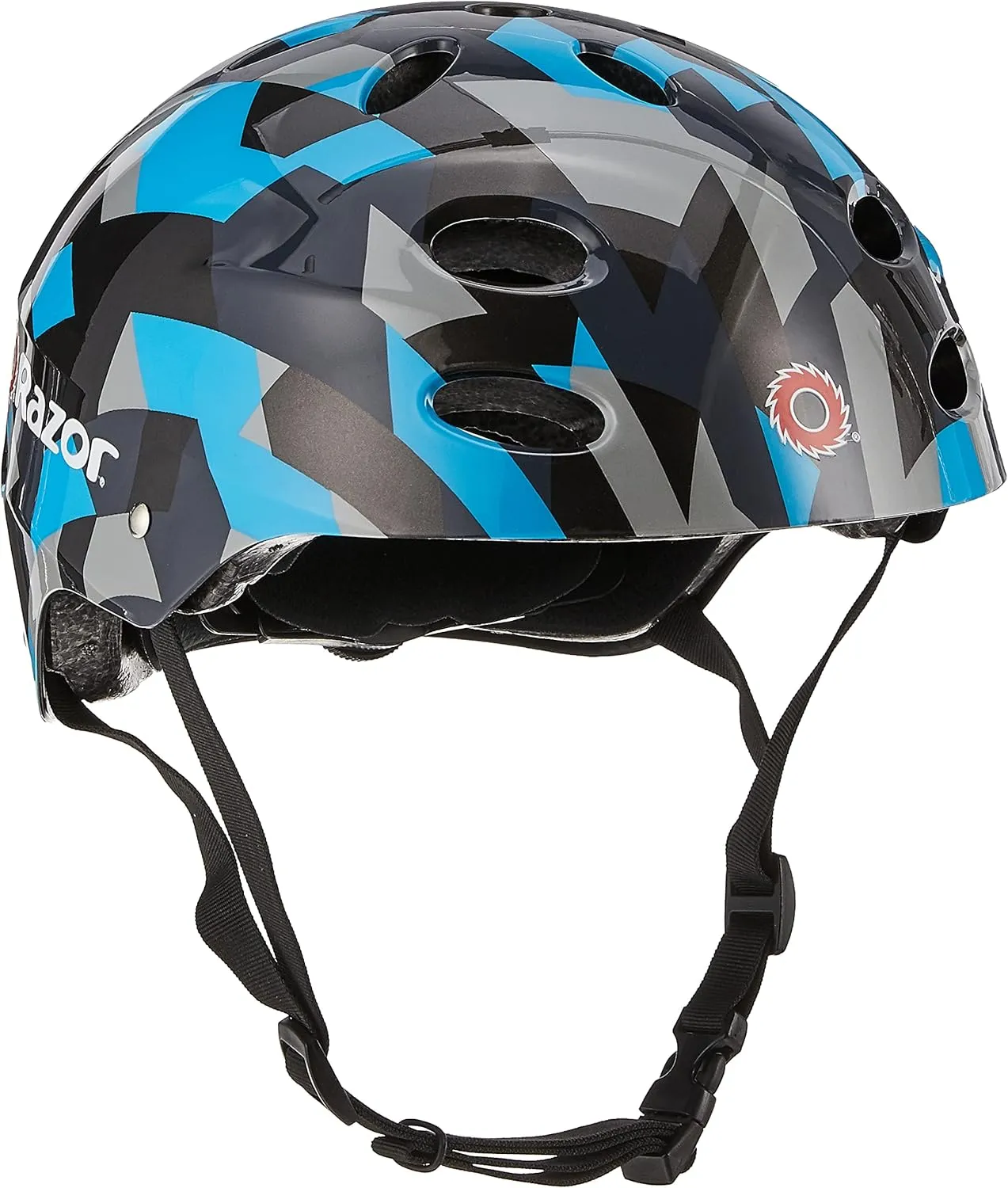 Razor V-17 Youth Multi-Sport Helmet - CPSC Approved Kids Helmet with Adjustable Strap - Durable Helmet with Foam Padding for Biking, Skating, and Other Outdoor Sports