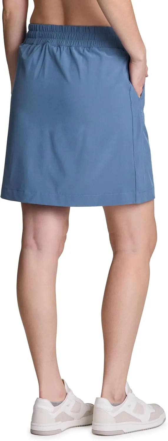 RBX Active Women's Long Length Skort, Quick Drying Woven Golf Skort with Pockets for Tennis, Pickleball, Hiking, Workouts