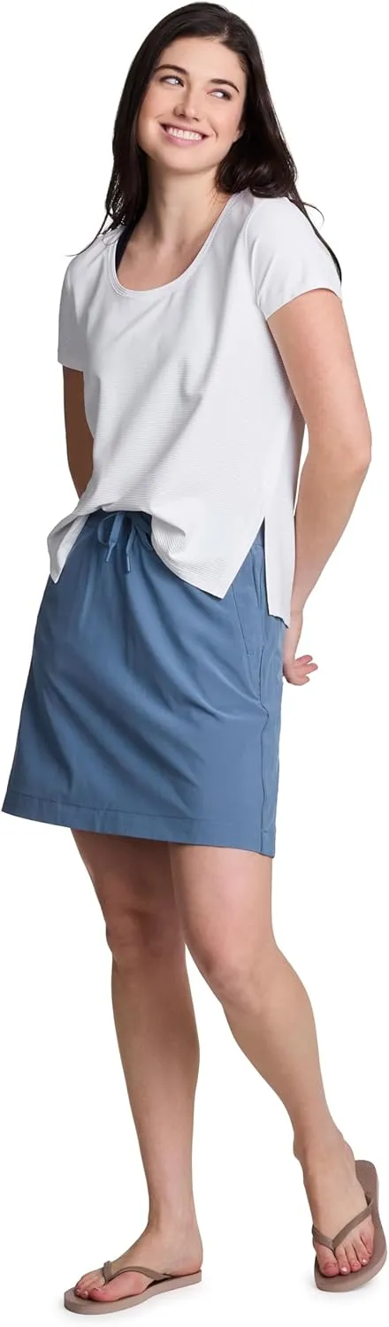 RBX Active Women's Long Length Skort, Quick Drying Woven Golf Skort with Pockets for Tennis, Pickleball, Hiking, Workouts